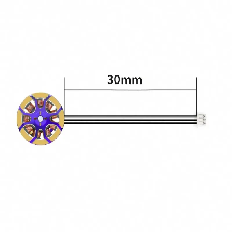 Flywoo ROBO 1002 19800KV 23500KV FPV moteur or violet pour drones cure-dents Whoop, Micro moteur RC sans balais pièces de bricolage à grande vitesse