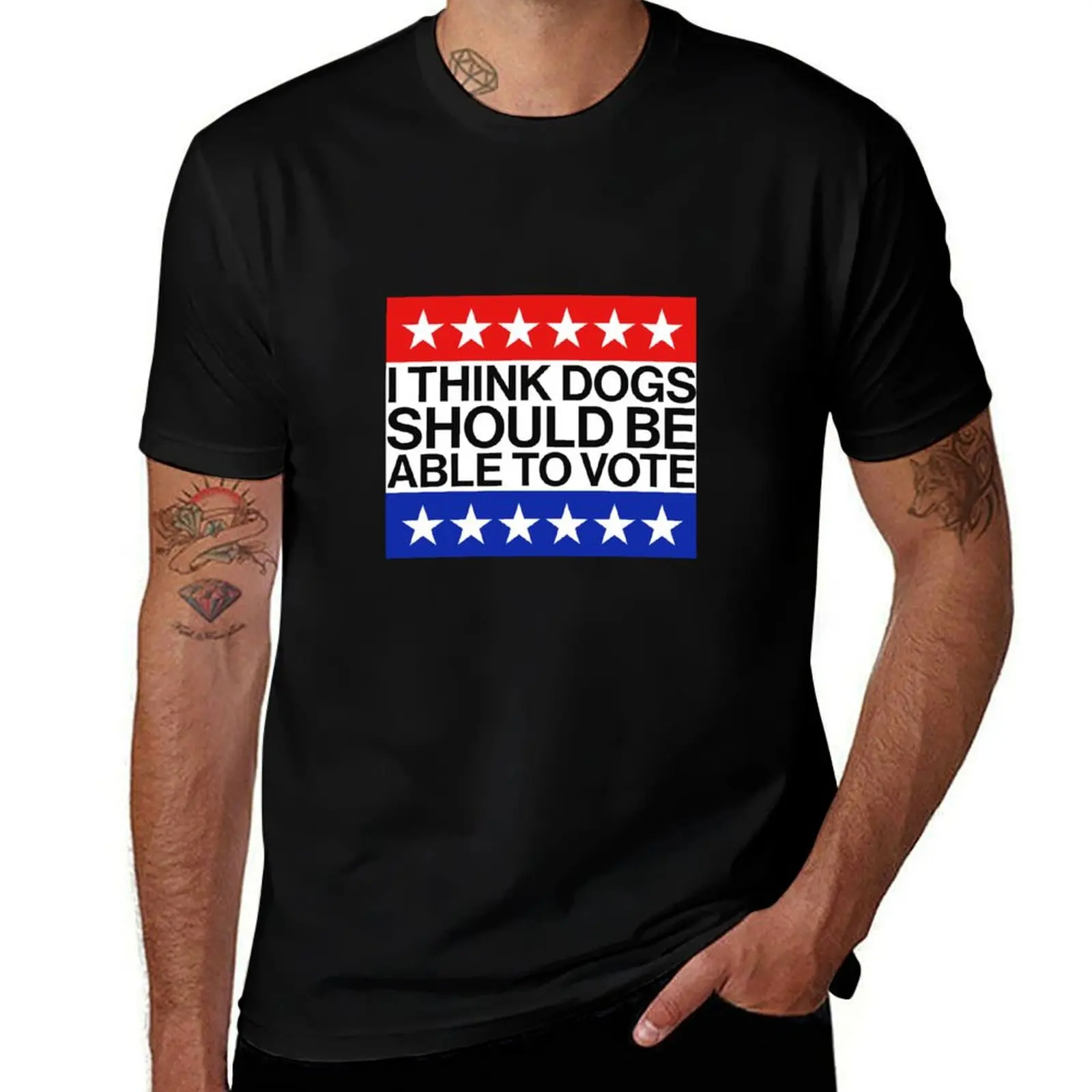 Pienso que los perros deben ser capaz para voltar mascotas, camisetas electorales para cachorros, camisetas de diseñador, camisetas de talla grande, camisetas para hombres
