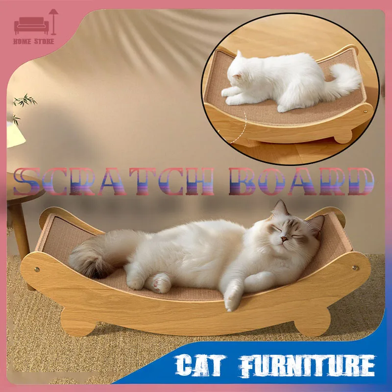 Cat Scratch Board Detachable Wear-resistant Cats Sleeping Bed Multifuction Pet Toy Cats Scratching Pads Sisal Hemp Cat Furniture