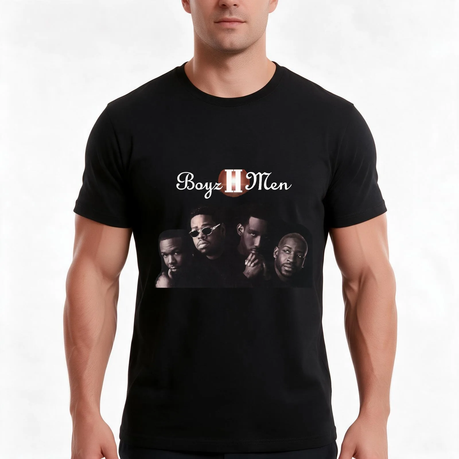 Boyz II Men R&B ballads acappella 2 T-Shirt Summer Casual Cotton Tee Oversized Streetwear Tops Vintage Graphic Print