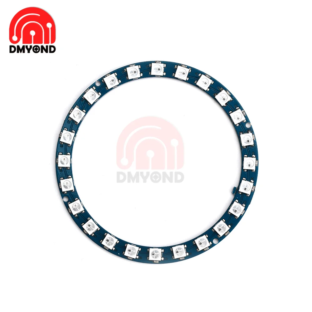 1 8 12 16 24 60 Bit ICSI018A WS2812 5050 Rgb Led Light Panel Hoogtepunt Ronde Licht Boord 5V dc 4-7V Voor Arduino Microcontroller