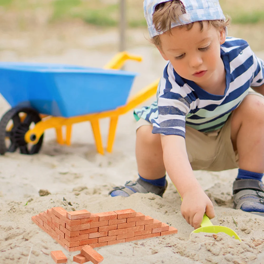 3-zakken gesimuleerde baksteen zandtafel miniatuur micro landschap model sprookjestuin muur kinderspeelgoed