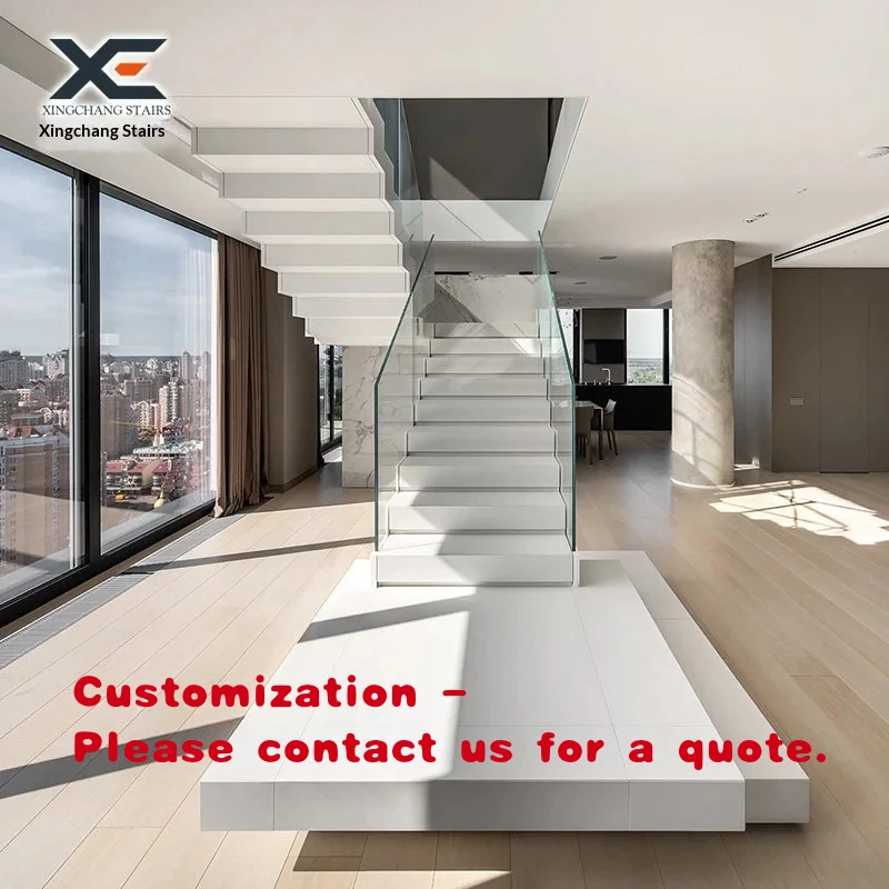 custom.Rock Slab Stacked Stairs Self-building Double-running Duplex Loft Indoor Integral Customized Household China
