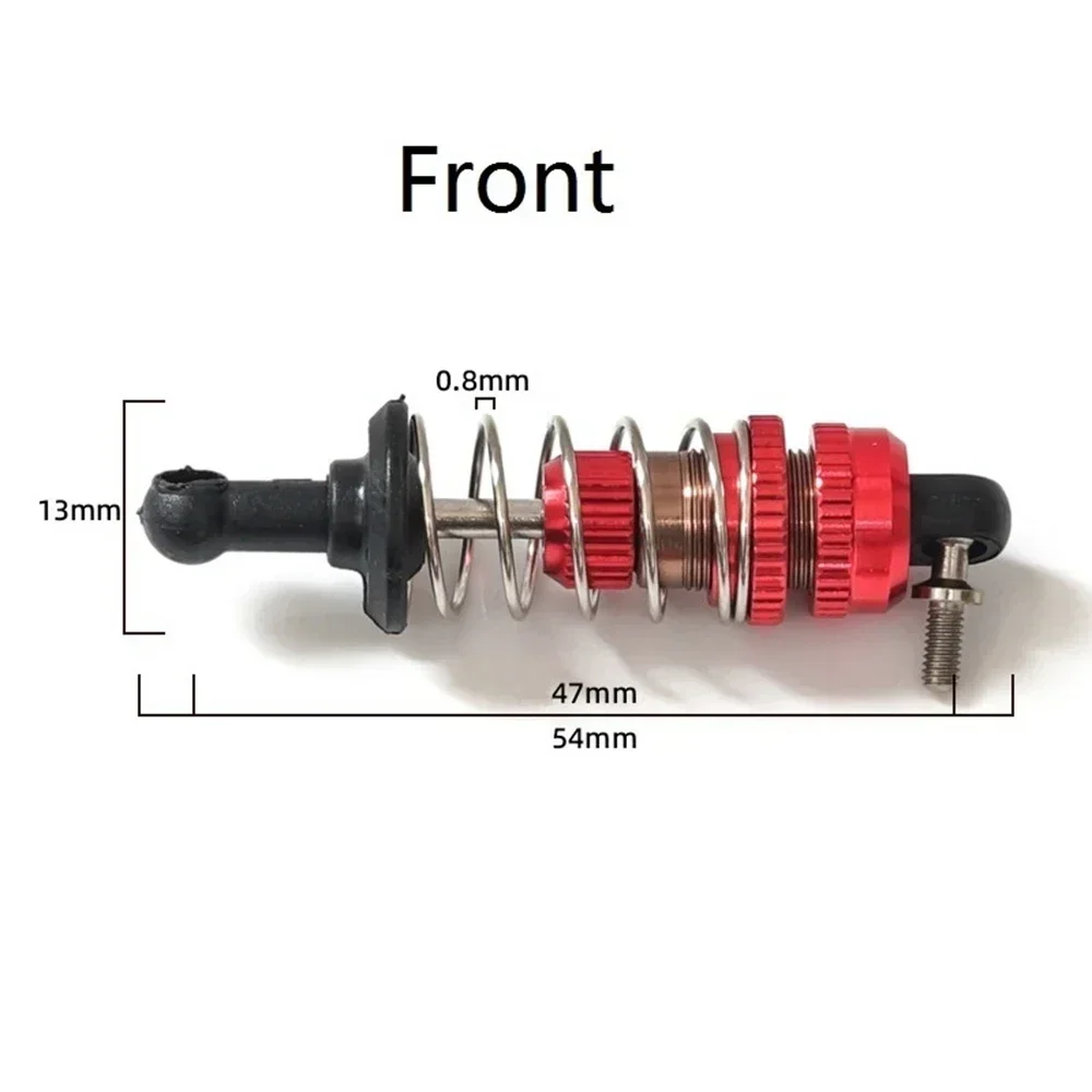 Amortisseur en métal pour voiture RC, accessoires de mise à niveau, Xenon 1603, SG1603, UDIRC UD1601, UD1603, UD1604, UD1607, 1/16, 4 pièces