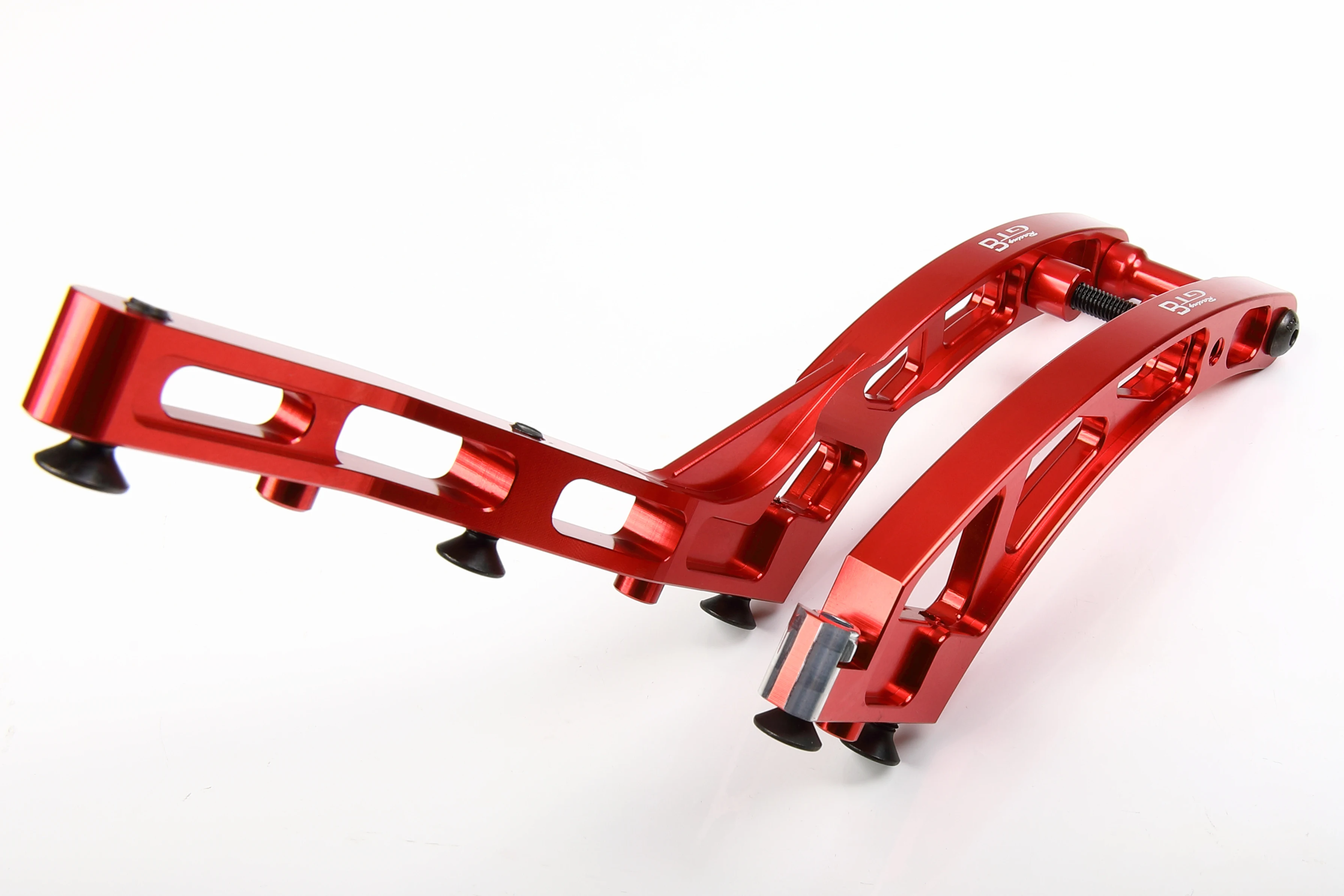 

GTBracing CNC Aluminum RC 1/5 LOSI DBXL 2.0 Gasoline Car Rear Chassis Brace Support Bracket (Silver/Red)