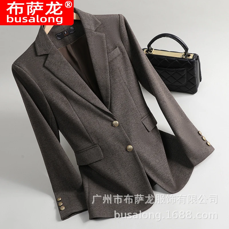 

2026New style business blazer for women, long-sleeved professional suit, formal women's jacket, workwear wholesale