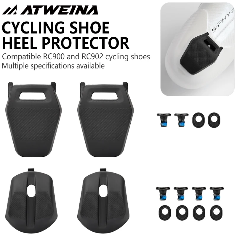 AliExpress ATWEINA Lightweight Cycling Shoe Heel Pad, Nylon Protector with Anti-Slip Grid for Shimano RC900 RC902 Shoes