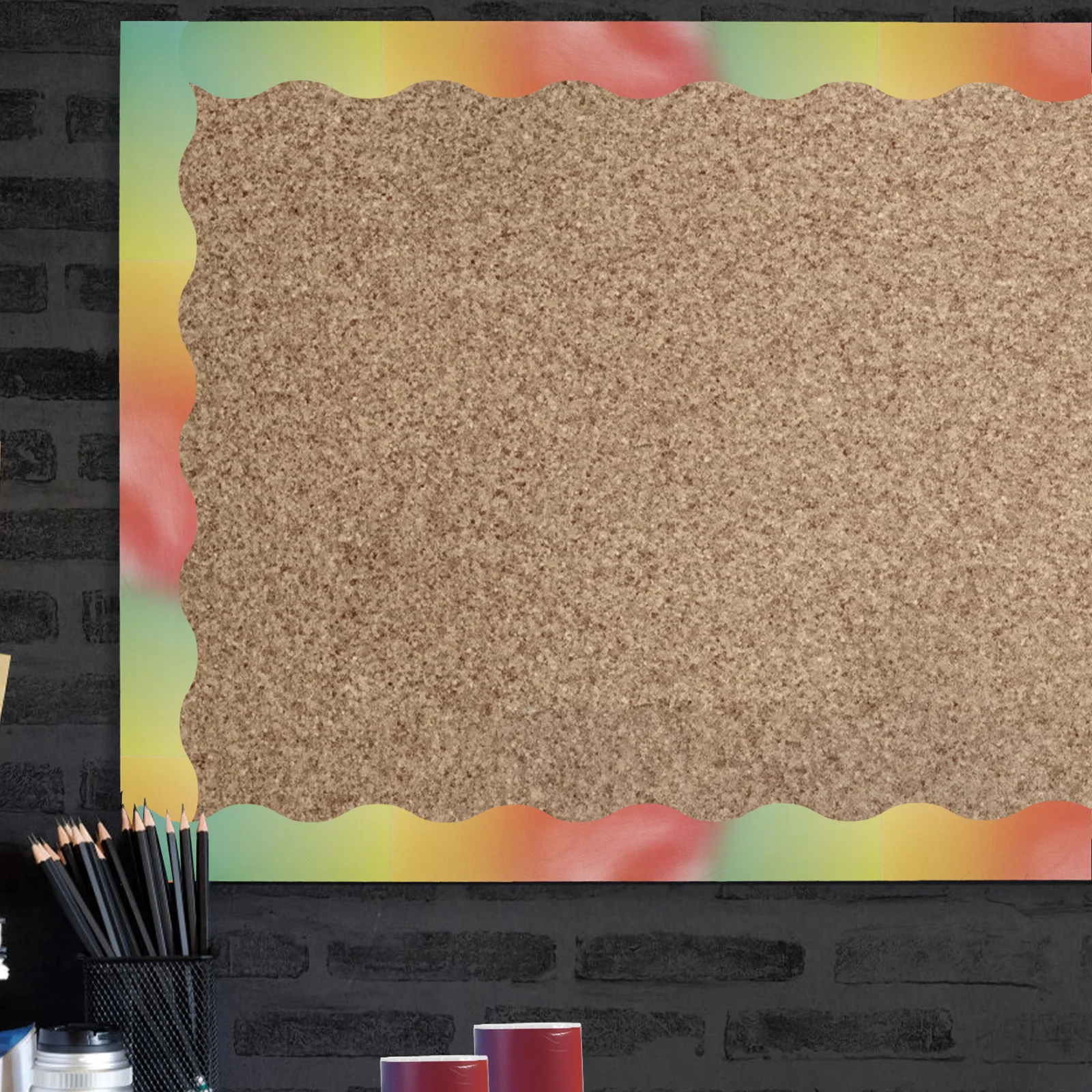 

Waterproof Adhesive Bulletin Wear-Resistant Border Trim Board Decor Classroom Borders Decals Replaceable DIY Craft Wall
