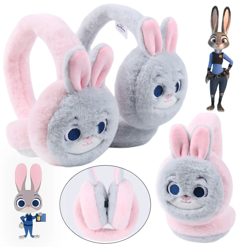 

Disney Zootopia Kids Earmuffs Cartoon Judy Plush Ear Cover Winter Warm Outdoor Cold Protection Ear-Muffs Folding Earflap Gifts