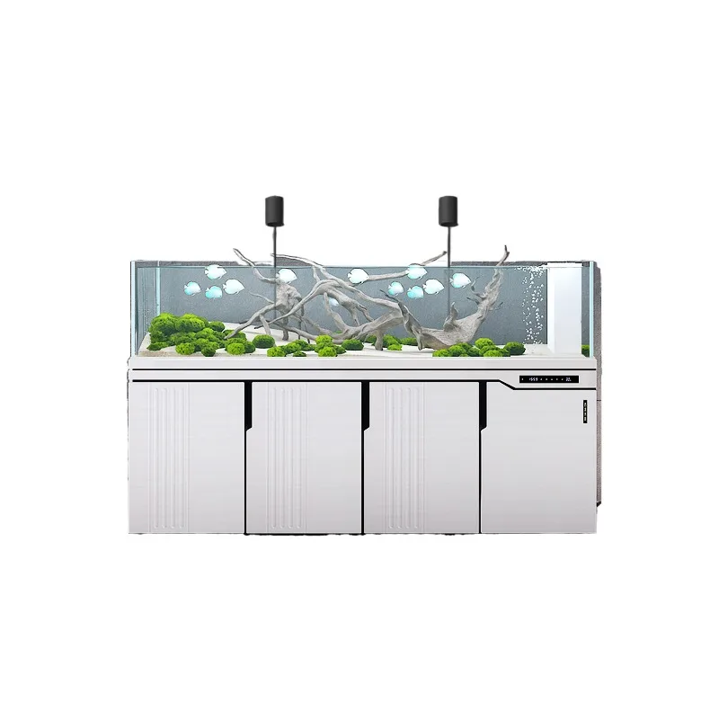 خزان الأسماك الأصلي الجديد لغرفة المعيشة الصغيرة والخزانة السفلية البيئية