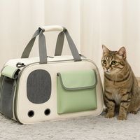 Breathable Portable Pet Carrier Adjustable No Deformation Pet Handbag Large-capacity Foldable Puppy Transport Bag for Dogs Cats