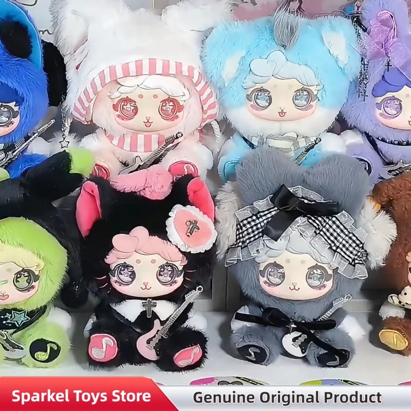 

Оригинальная серия фигурок Pengpeng Brown Sugar Band: коллекционная виниловая плюшевая кукла-подвеска в слепой коробке, трендовая игрушка, подарок на день рождения