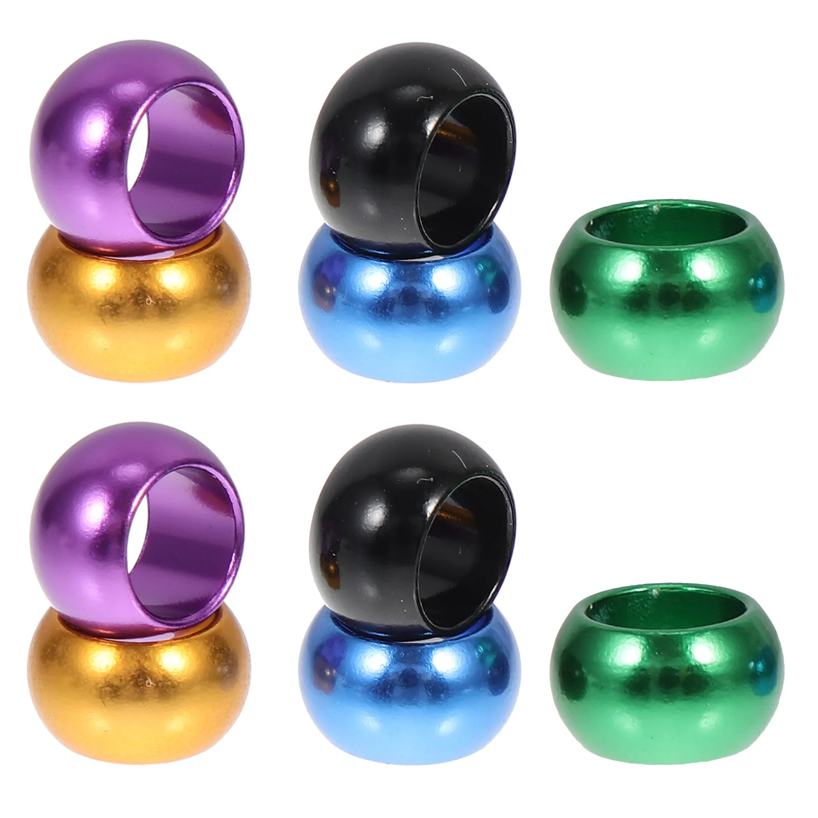 10Pcs Aluminum Bird Leg Rings Bright Visual Colors for Animal Id Breed Separation Hatch Tracking Pigeon Supplies Bird Foot