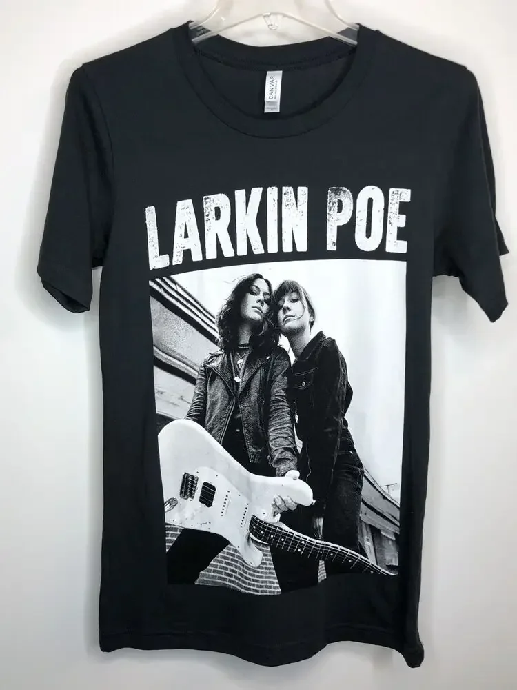 LARKIN POE Women’s Canvas Graphic T Shirt Basic Rebbeca And Megan Lovell XS