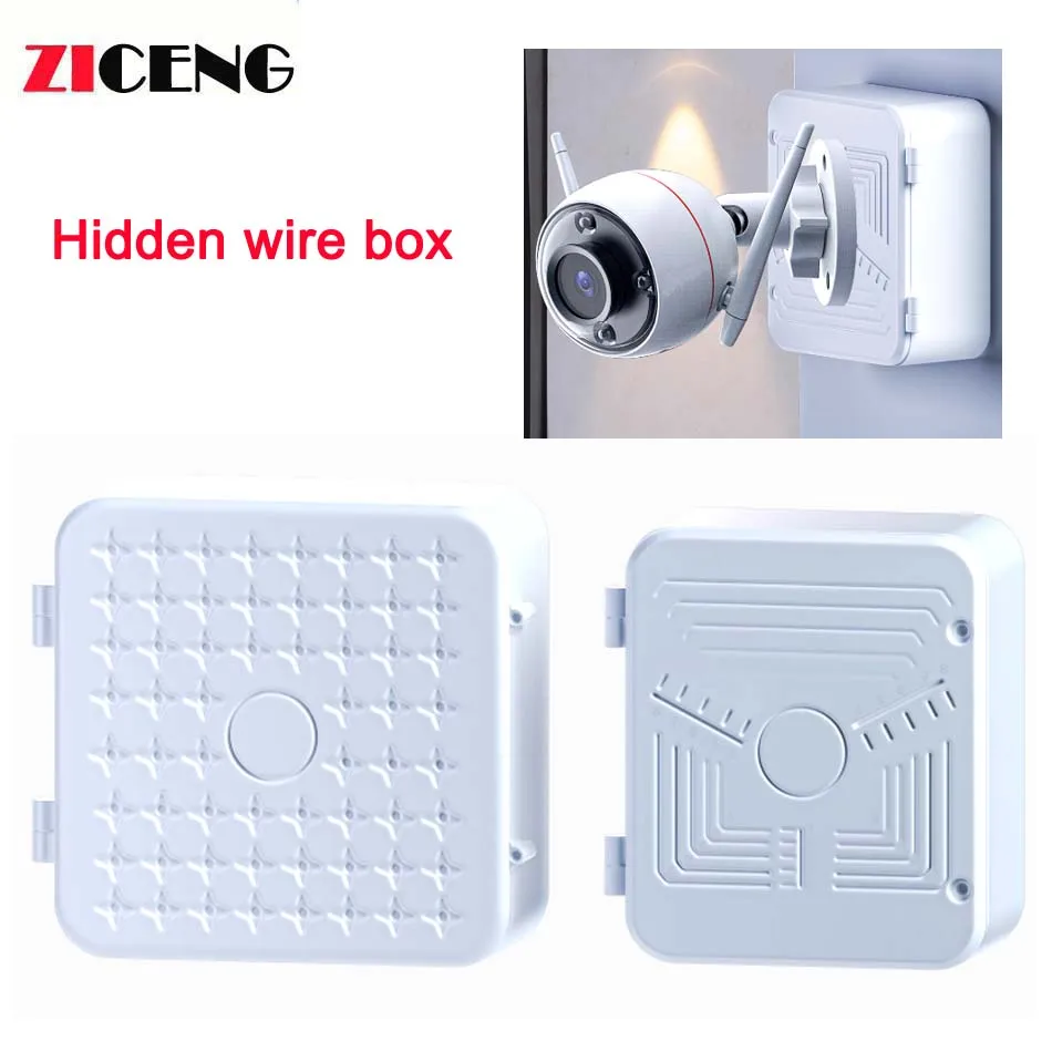 Waterproof Junction Box CCTV Camera Video Connector Hidden Wire Box Power Cable Bracket Wall Mount Surveillance Dome Support