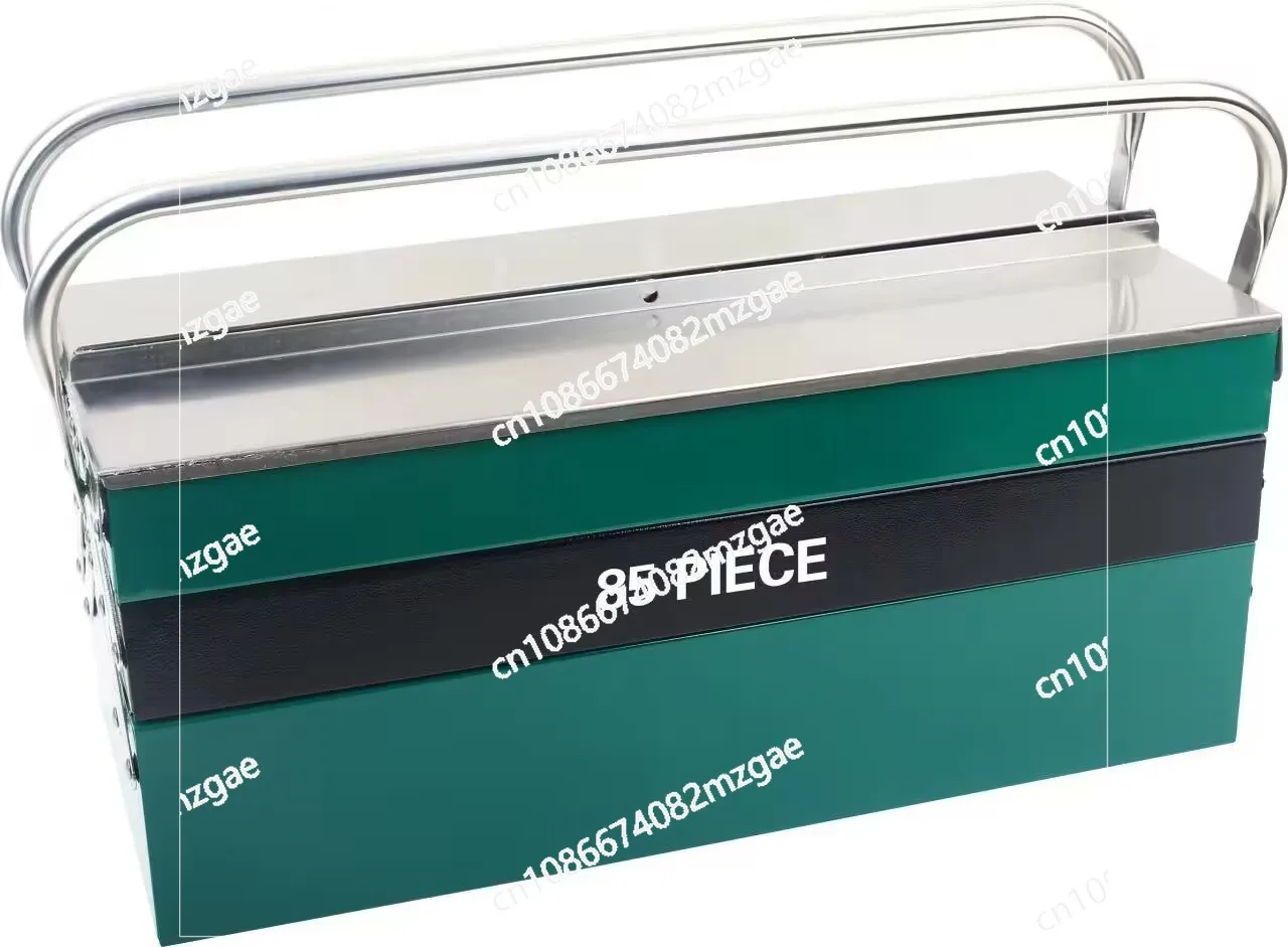 

Инструменты для ремонта, железный ящик, 85 шт., инструменты для ремонта втулок, ящик для инструментов для авторемонта, полный набор аппаратных инструментов, трещотка