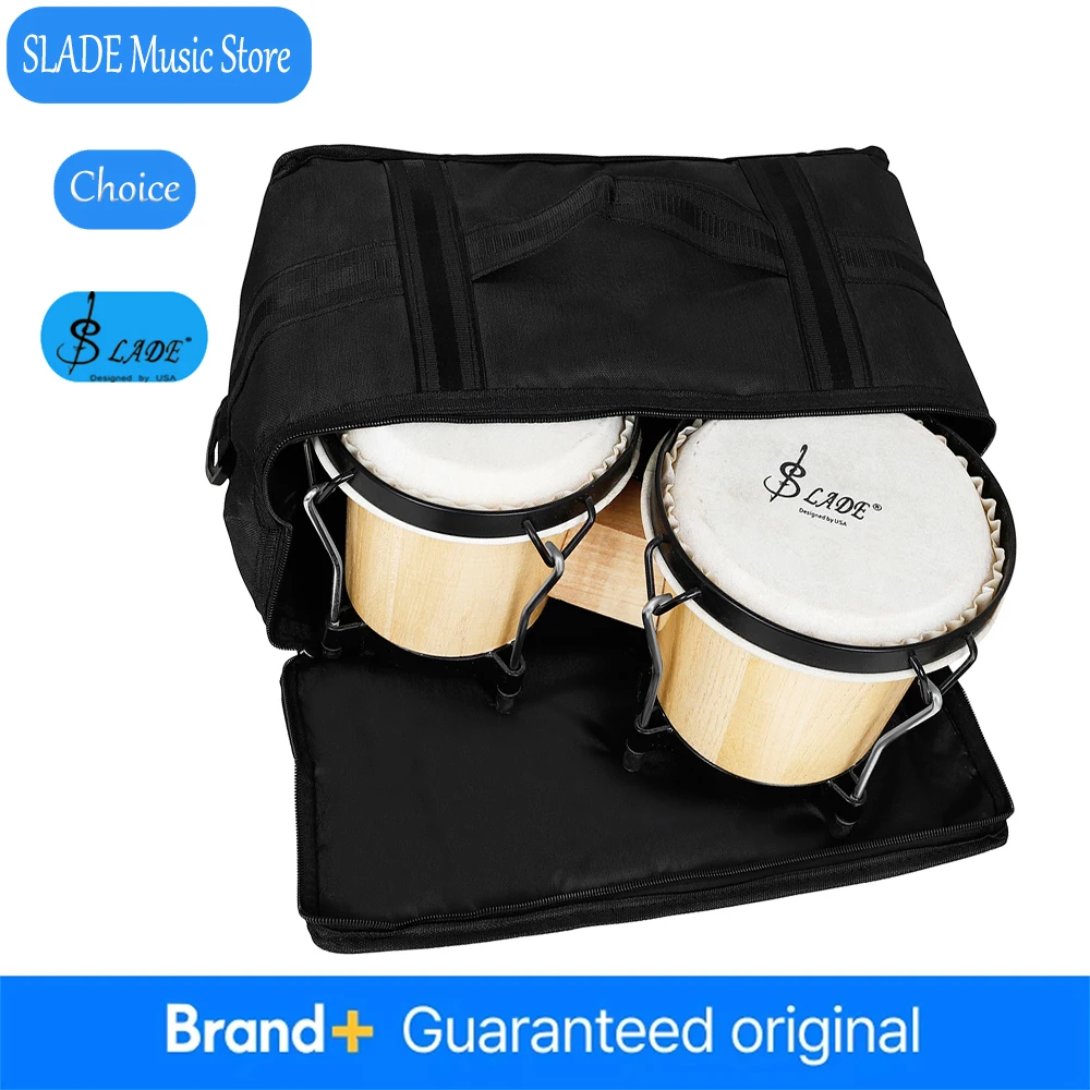 

Bongo Drum Bag Handheld Oxford Cloth Waterproof Bongo Drum Case Portable Backpack Percussion Instrument Parts&Accessories