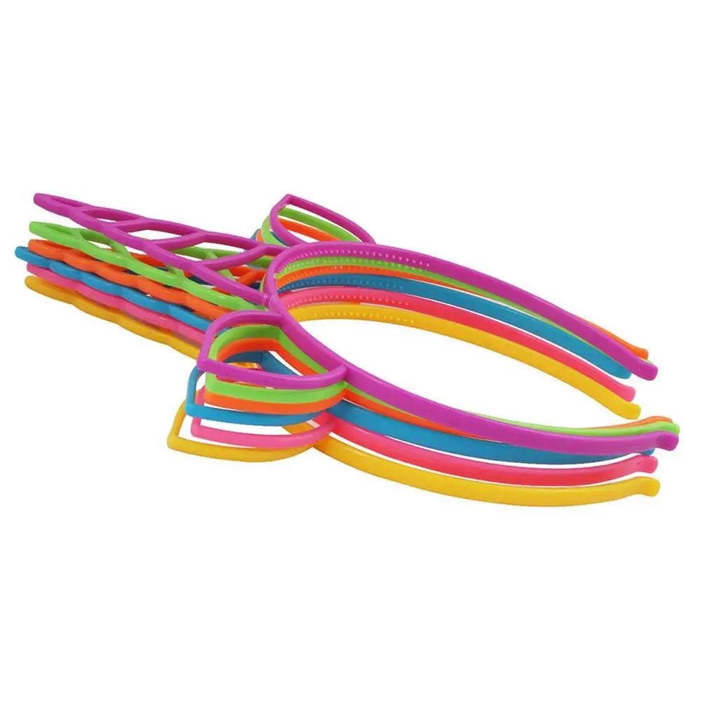 

6 Pcs Unicorn Hair Hoop Funny Kid Band Child Headbands Halloween Costume Plastic Hoop Birthday Party Favor Hair Accessory