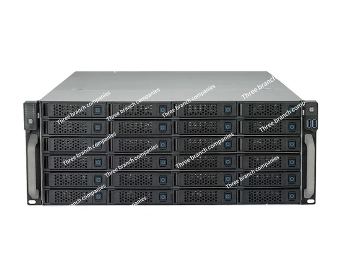 

4U empty chassis 24 rack hot swappable backplane high-density storage server chassis without drives