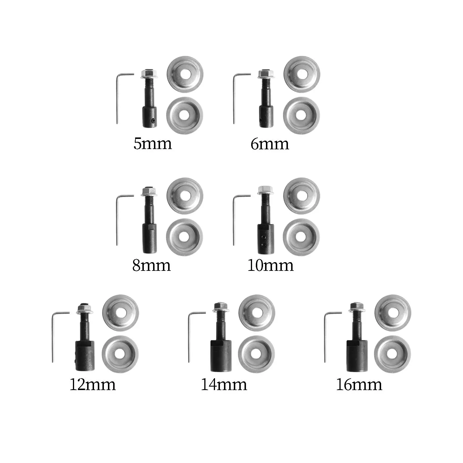 Crankshaft adapter, connecting rod, shaft, for polishing bench