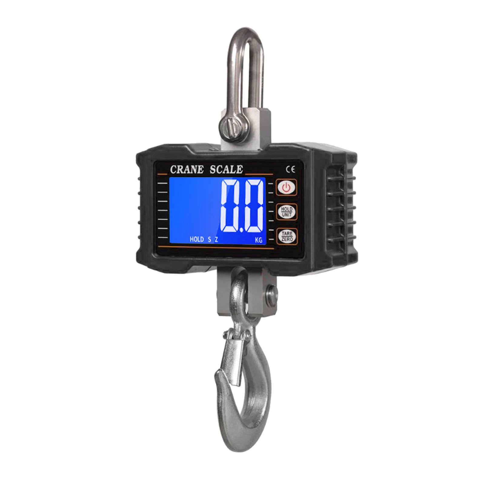 Digital Hanging Scale 1000kg/ 2204lbs Portable Heavy Duty Crane Scale LCD Backlight Industrial Hook Scales Unit Change