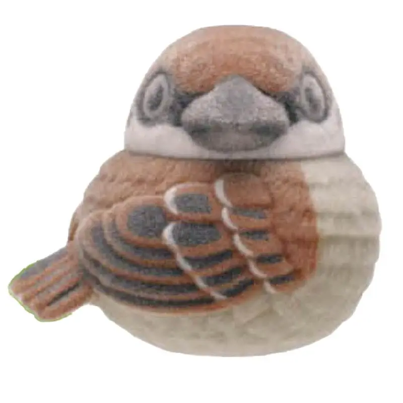 Japanese Wonderful Gacha, Sparrow Tumbler, Flocked Ornaments, Cute, Rotating Head view 6