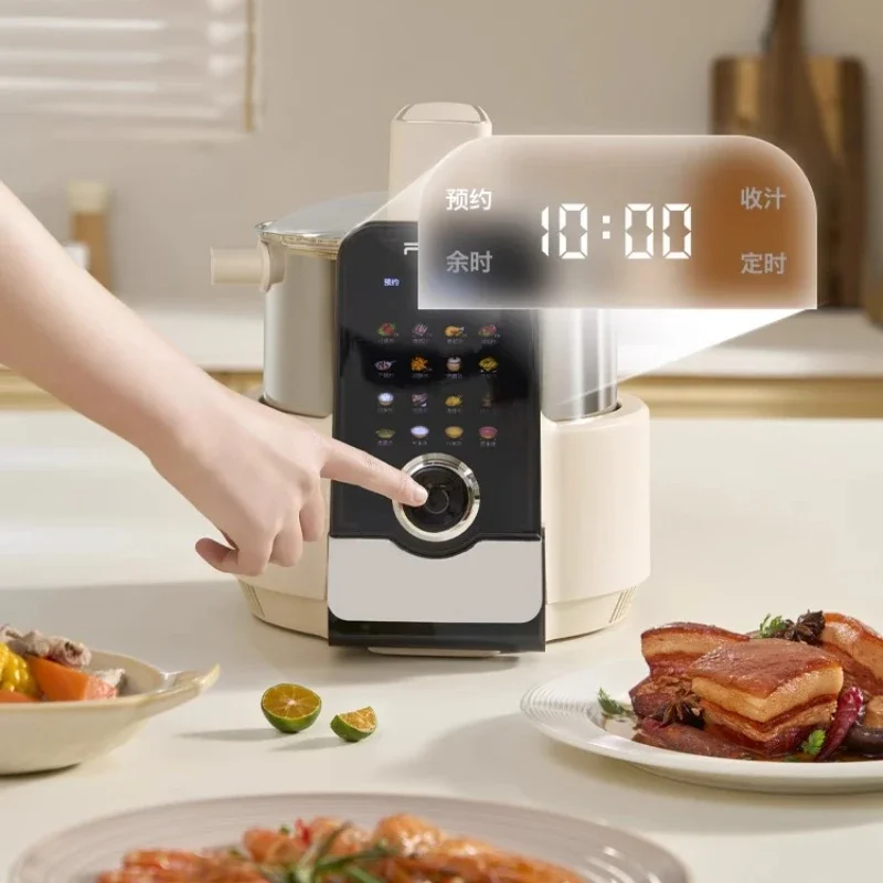 new Fully automatic intelligent cooking robot cooking artifact household multi-functional integrated automatic cooking pot