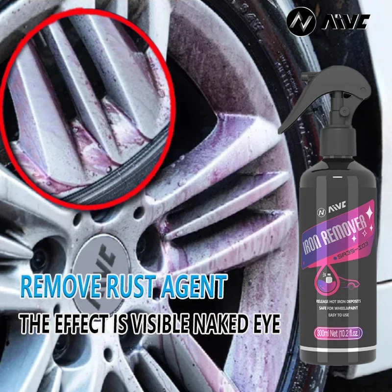 

AIVC Car Rust Remover Spray Auto Metal Derusting,Rust Stain Cleaner,Car Detailing,Wheel Rim Iron Removal,Repair Polishing Agent