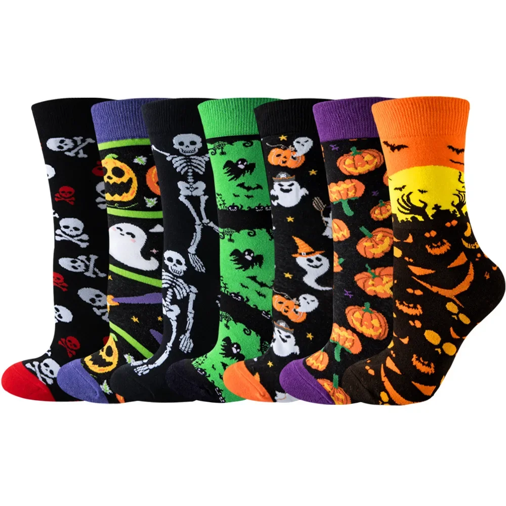 Autunno nuove donne di Halloween calzini Harajuku divertenti scheletro alieno calzini ragazza calzini zucca calzini mostro calzini pipistrello