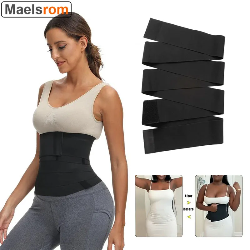 Slimming Bandage Wrap Waist Trainer Shaperwear Belt Women Slimming Tummy Belt Corset Top Stretch Bands Cincher Body Shaper