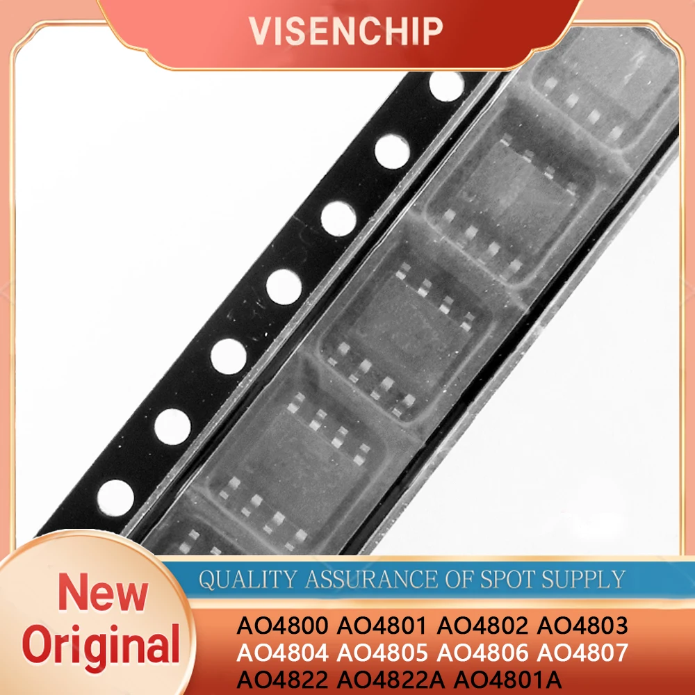 10 peças novo original ao4800 ao4801 ao4802 ao4803 ao4804 ao4805 ao4806 ao4807 ao4822 ao4822a ao4801a sop-8