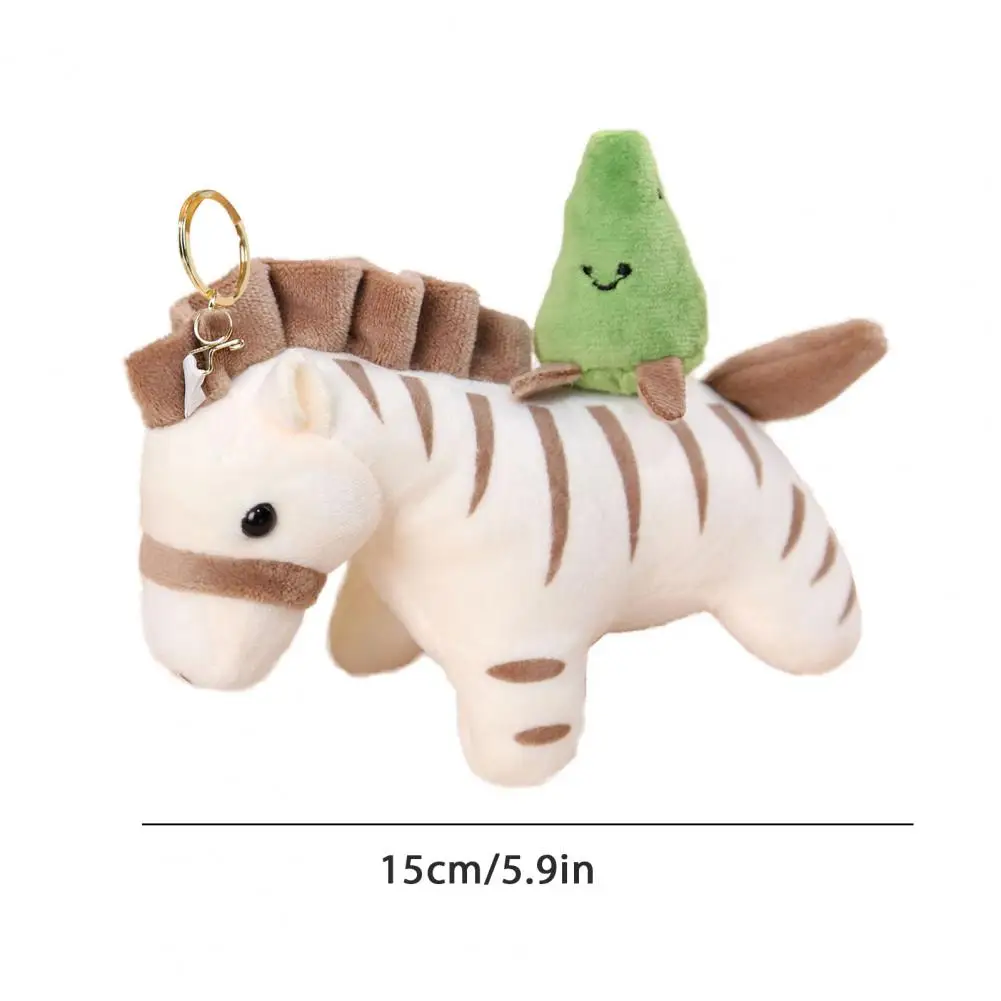 Accesorio para bolso pequeño, tiradores colgantes de felpa bonitos para bolsos, diseño de cebra, elefante, abeja, tiburón, perchas decorativas, bolso divertido