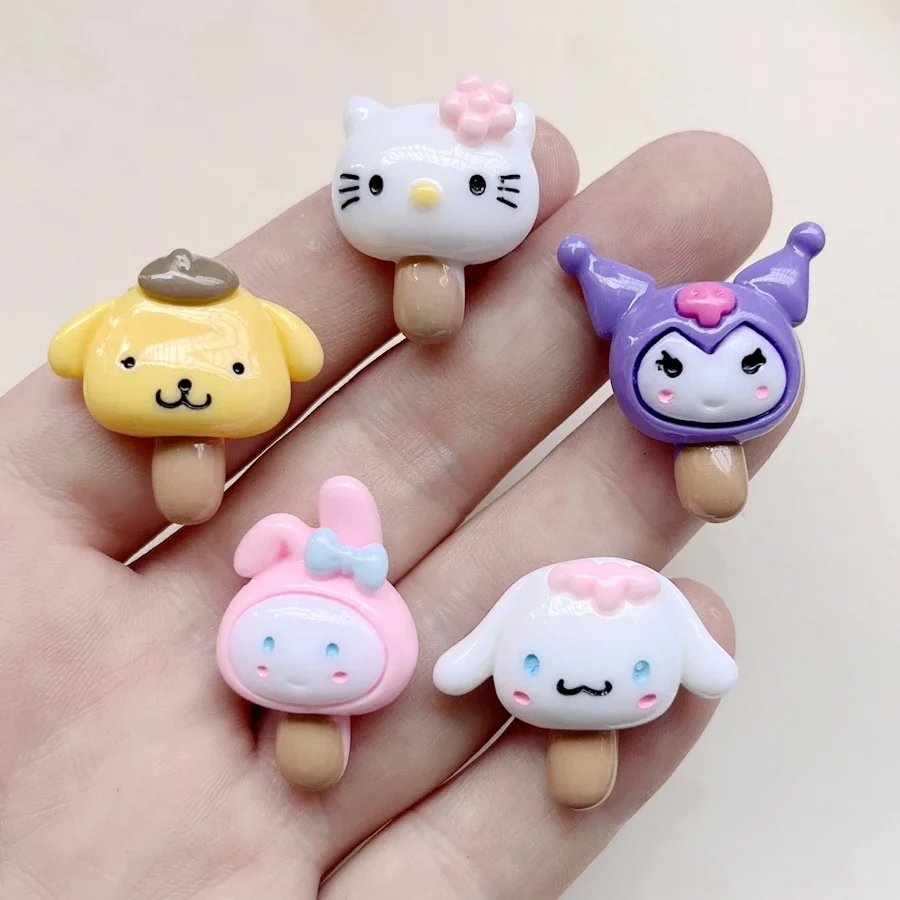 10pcs Dog and Cat Lollipop series Resin flat back diy hair accessories Gift decoration scrapbook jewelry decoration accessories