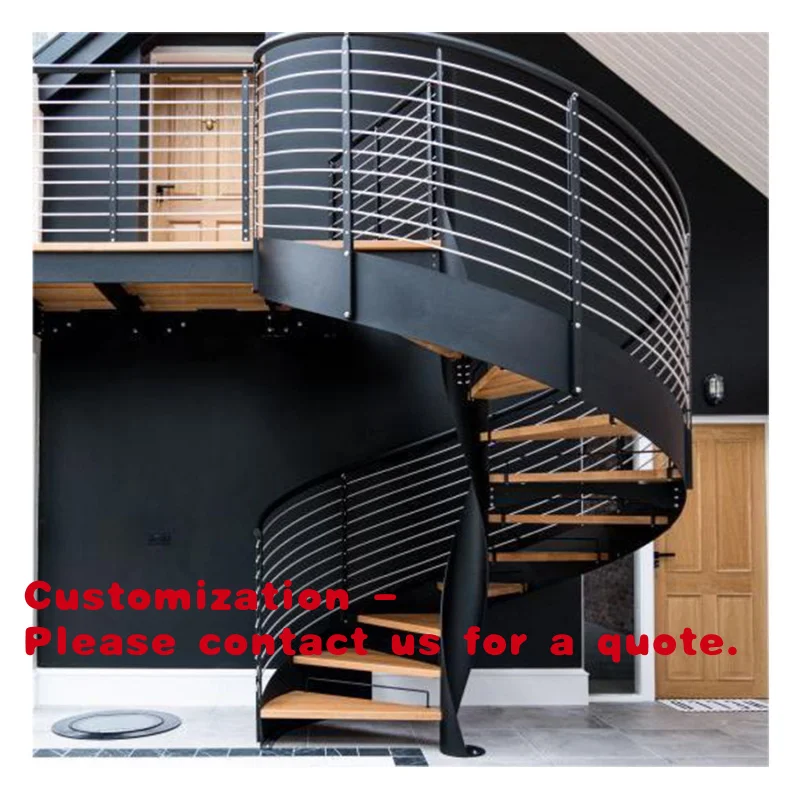 

Современные сборные лестницы для помещений и улицы с металлическим каркасом и деревянными ступенями от фабрики в Фошане.