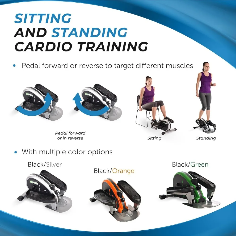 Inmotion-E1000 Compact Strider-seat elíptico con aplicación de entrenamiento inteligente, ejercitador de Pedal de pie para entrenamiento en casa