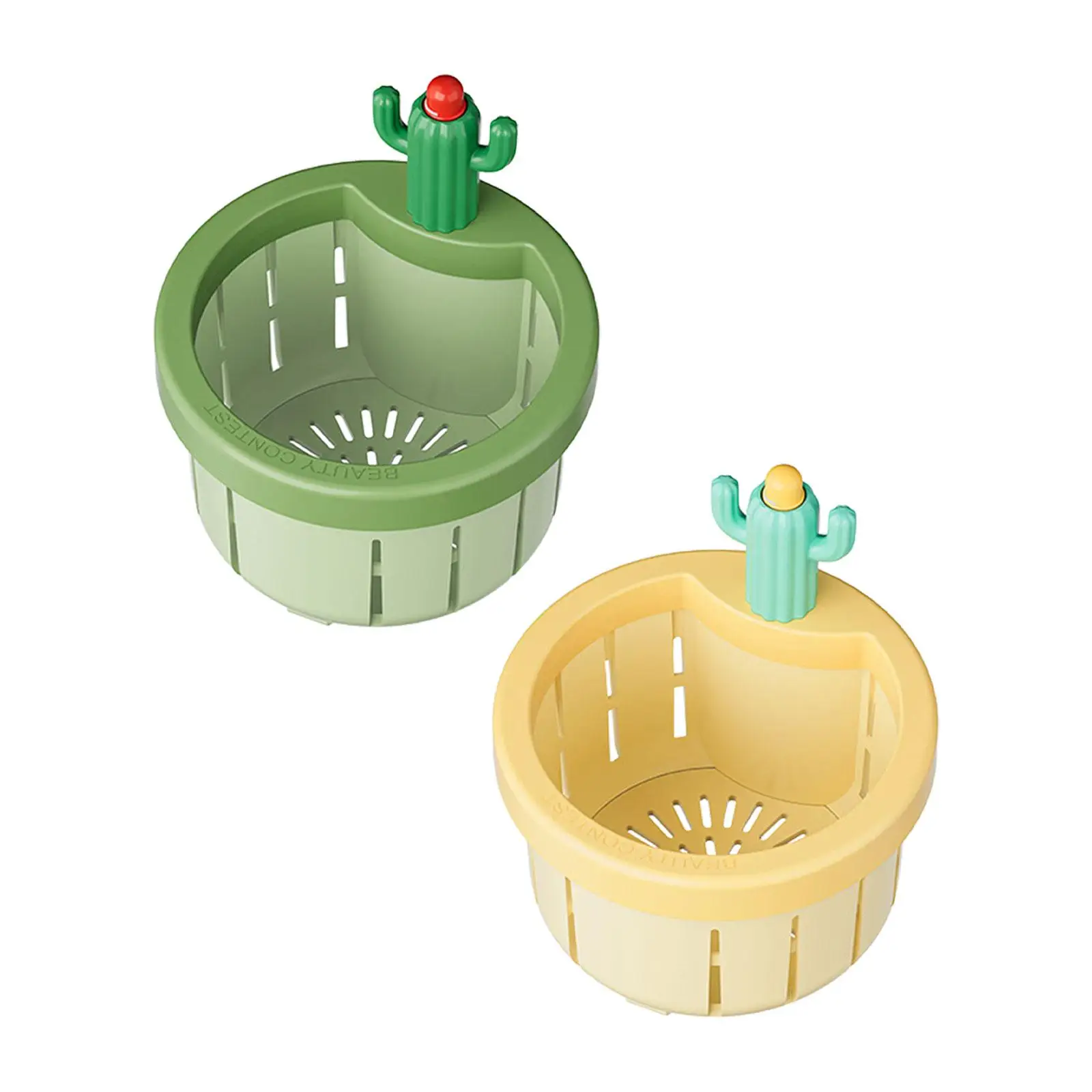 Kitchen Sink Strainer Catcher Sink Plug Cute Cactus Replacement Sturdy Anti Clog Easy to Clean Sink Stopper Sink Drain Filter