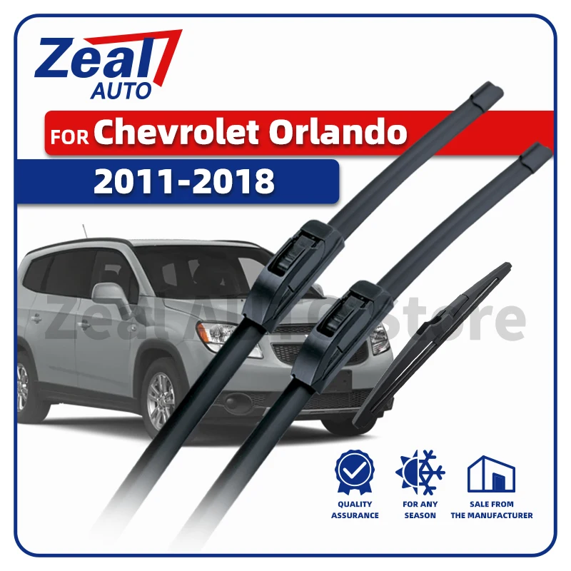 LHD Vorne Hinten Wischerblätter Für Chevrolet Orlando MK1 2011-2018 2012 2013 2014 2015 2016 2017 Windschutzscheibe 24 "19" 10" Zubehör