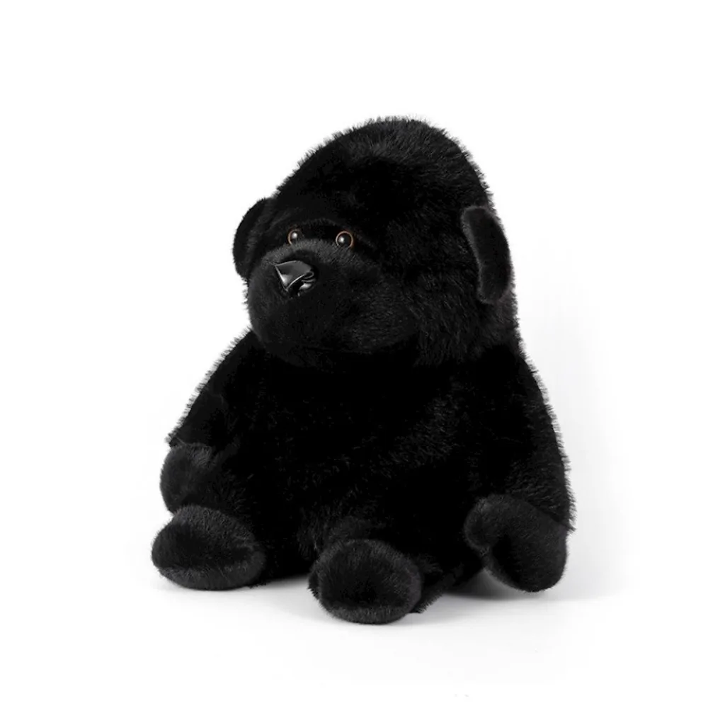Home Decor Stuffed Animal Black Gorilla Ultra Soft Wild Zoo Stuffed Gorilla Simulation Cartoon Chimpanzee Birthday Gifts
