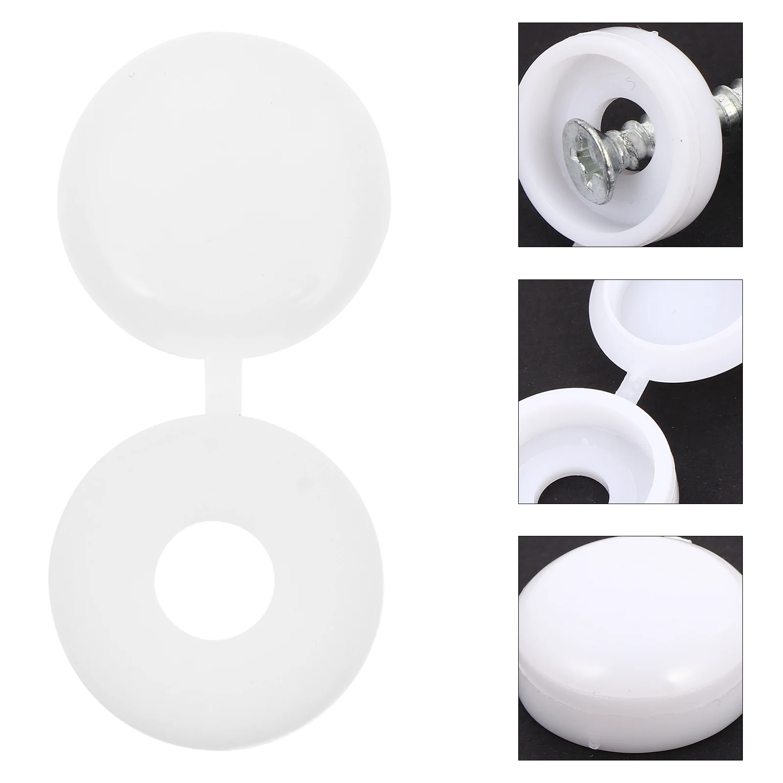 

200pcs Car Screw Caps Plastic Self-Tapping Screw Covers Rust Proof Decorative For Furniture Wall Protection Snap Cover