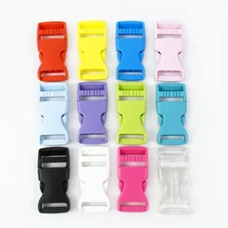 Meetee 100Pcs 10/15/20/25/32/38mm Plastic Release Buckle Safety Belt Hook Clip Pet Collar Outdoor Backpack Luggage Accessories