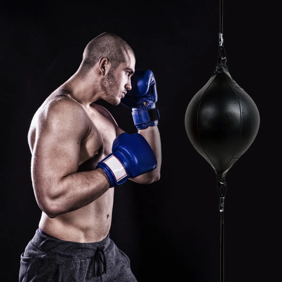 1Set Training Set for Boxing Martial Arts Reflex Hand Eye Coordination Agility Workout Home Gym Use Includes Ball