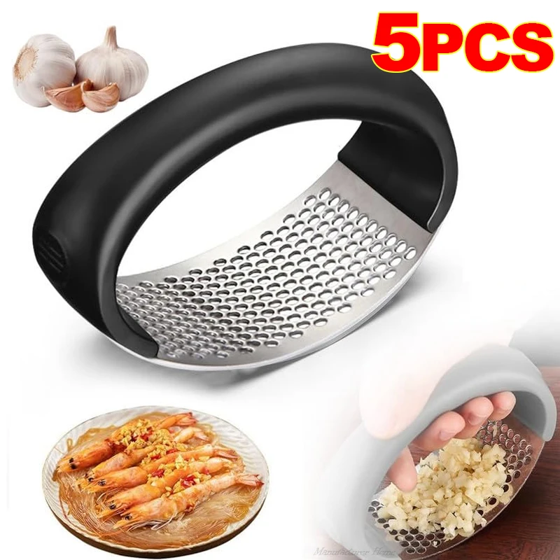 

Garlic Press Rocker Stainless Steel Manual Garlic Mincer Garlic Crusher Garlic Chopper For Smash Garlic Fruit Vegetable Tools