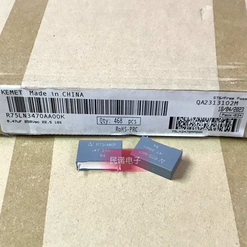 2PCS/5PCS/20PCS/Lot KEMET R75L R75-MKP 250VAC 250VAC474 474 470NF 250VAC470NF 250V0.47UF 0.47UF Pitch 22.5mm R75LN3470AA00K