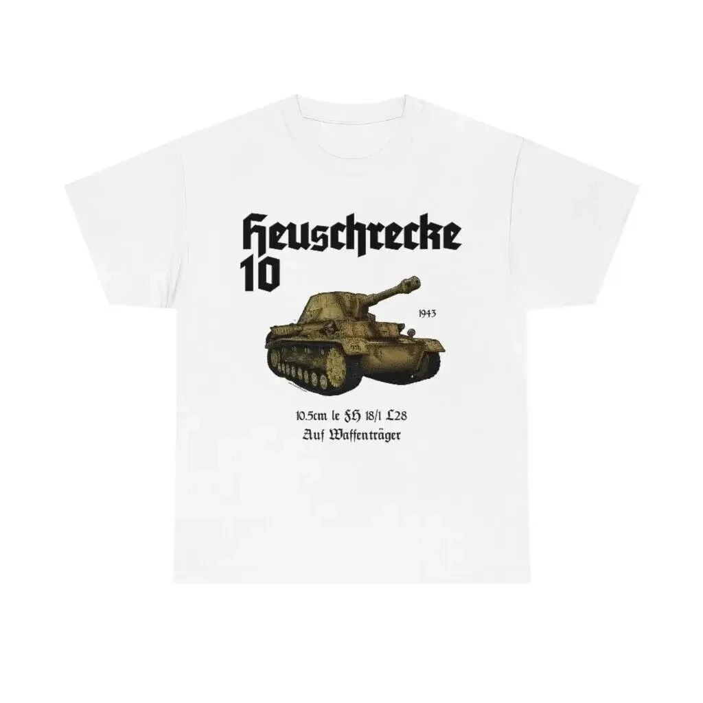 Army Panzer Heuschrecke 10 Self-Propelled Howitzer T-Shirt 100% Cotton O-Neck Short Sleeve Summer Casual Mens T-shirt