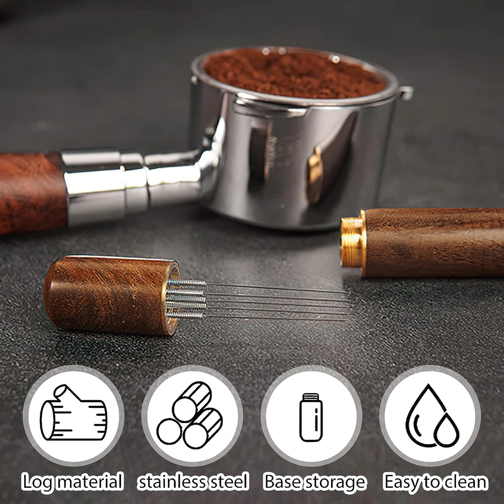 Coffee Tamper Stainless Steel Needles Espresso Powder Stirrer Distributor Stainless Steel Coffee Stirring Barista Tools