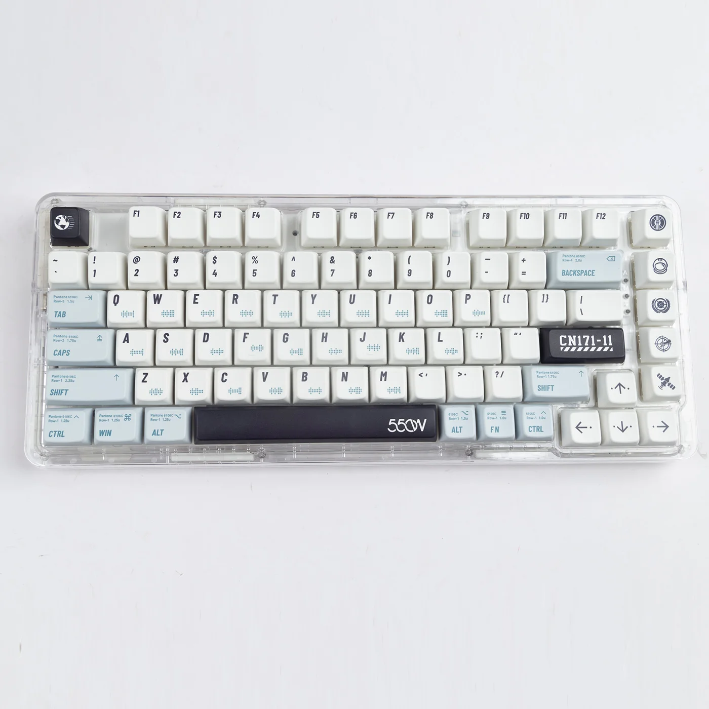 

Wandering theme MDA height keycap pbt thermal sublimation Original Ningzhi VGN 68 75 84 87 98 104