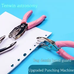 1pc Handle Hole Puncher Single Hole Metal Puncher Diy Paper Cutter Scrapbooking Tools Home Office School Supplies1.5mm/3mm/6mm