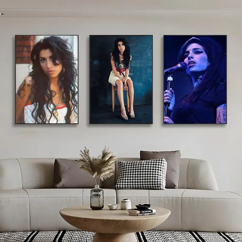 1 قطعة B-الجمال امرأة المغني ايمي WinehouseS ملصق جدار الفن طباعة ملصق ديكور جدارية ديكور المنزل هدية غير المؤطرة