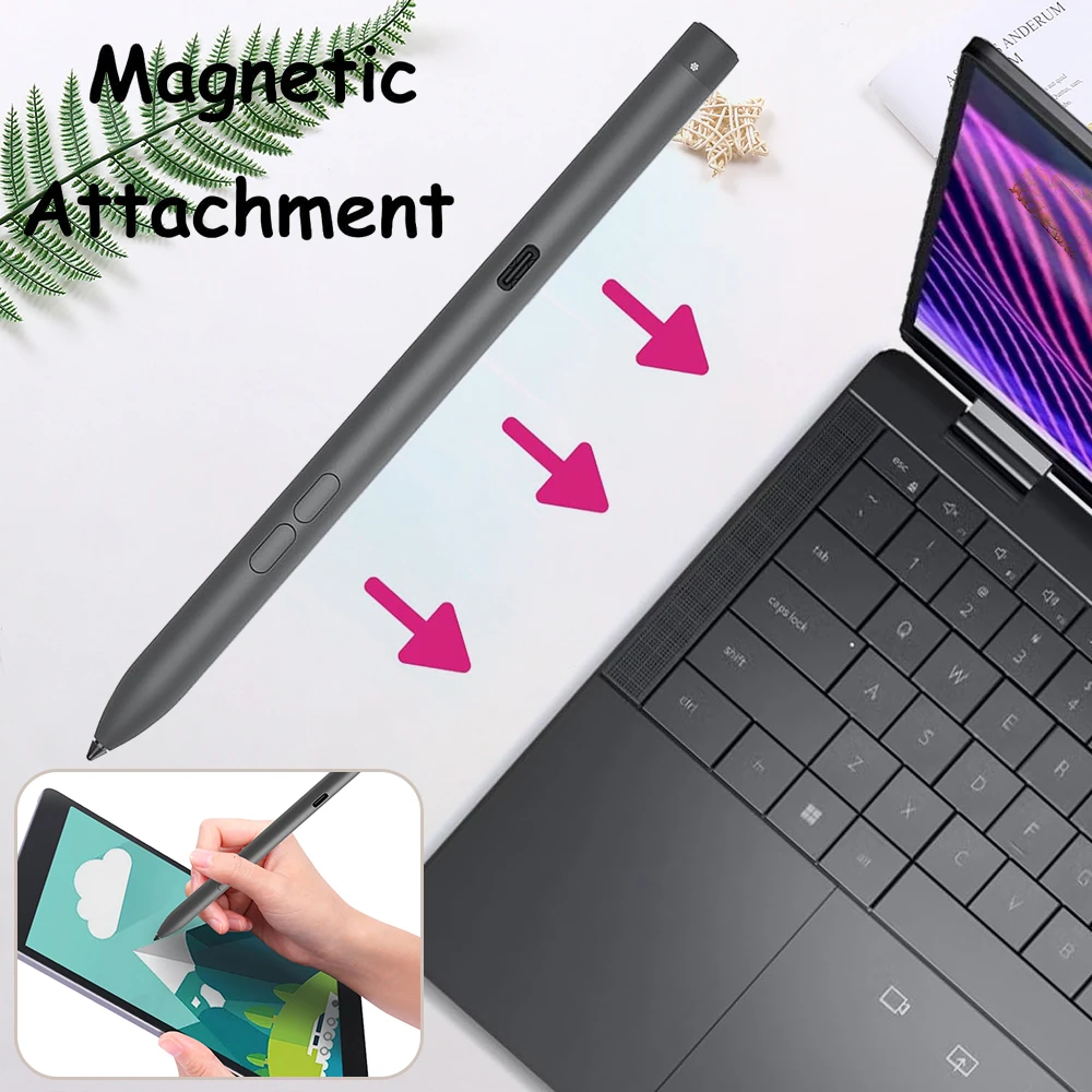 

1PC 2 in-1 Rechargeable Active Pen PN7522W Laptop Pen for Dell Latitude 5350 2in 1/7320 Detachable for Dell XPS 13 9315