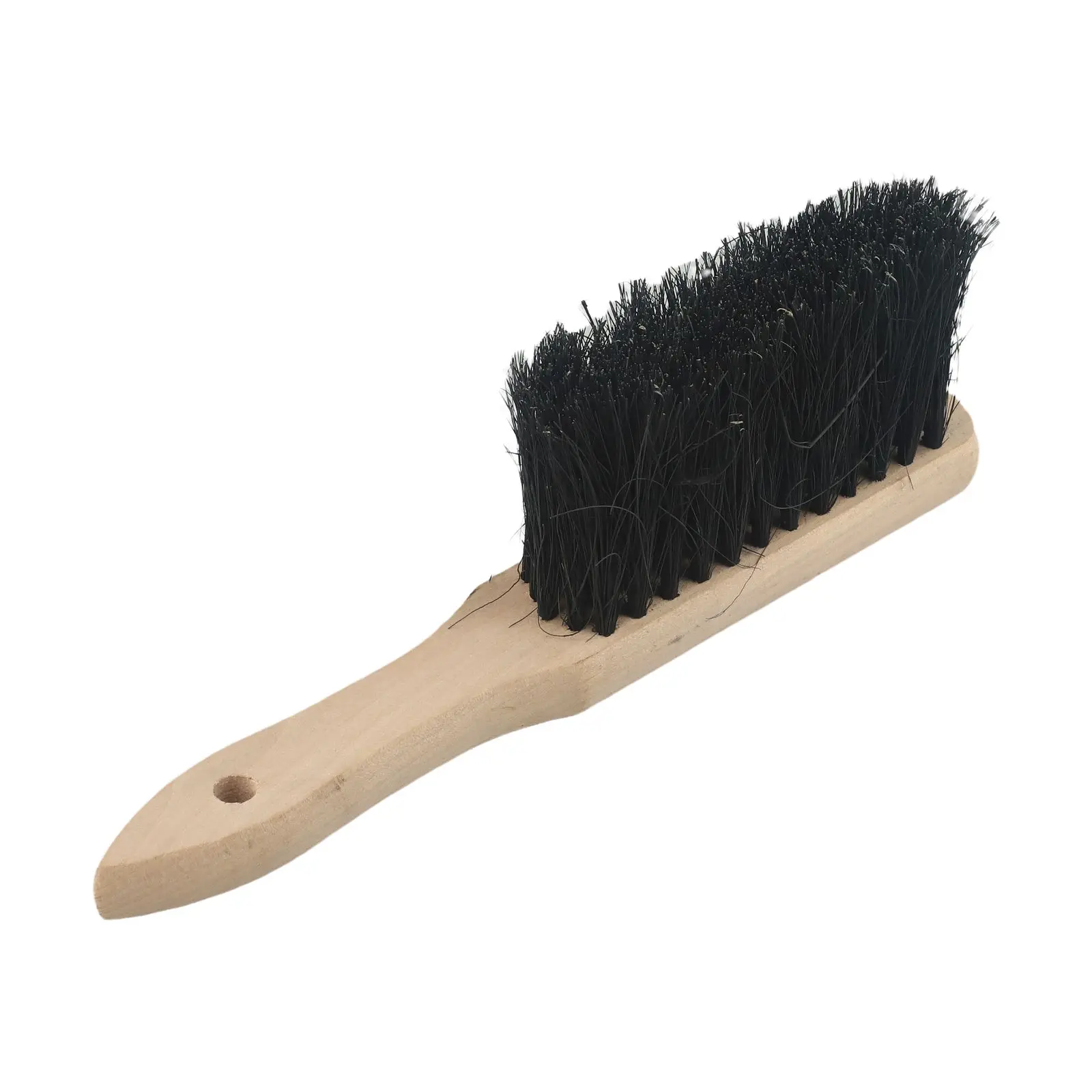 Garden Office Fireplace Brush Black Brush Head Coconut Palm 28cm Hearth Fireside Brush Oblong Parts Replacement